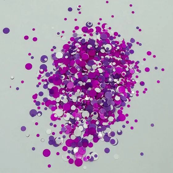 glitter flocado mix de cores 12 unidades decoração
