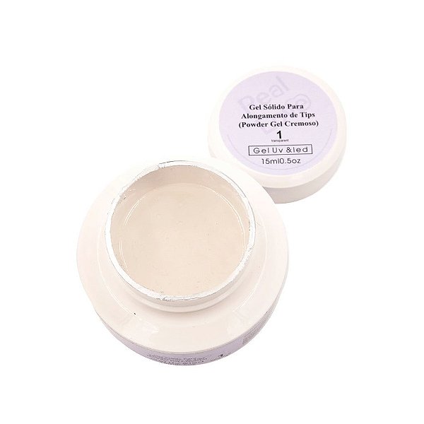Gel Sólido De Alongamento Para Tips real love Gel Cremoso 1