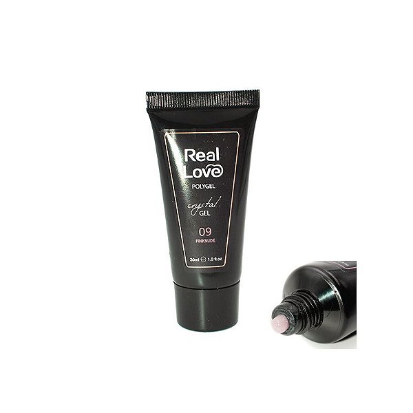 polygel real love crystal gel 09 30ml Alongamento