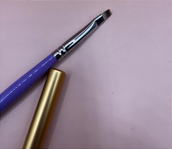 pincel helen color unha lingua de gato roxo dourado 4# unha
