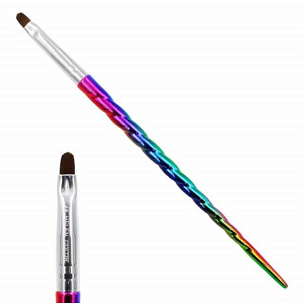 pincel helen color unha chanfrado colorido 4#