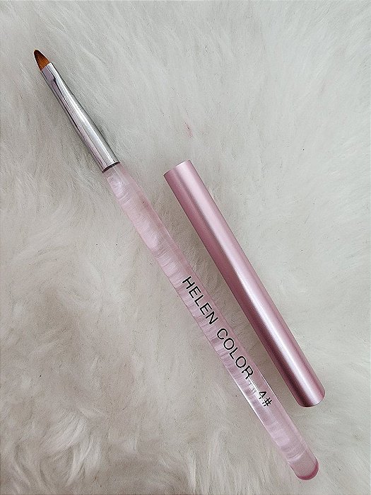 pincel helen color 4# rosa lingua de gato