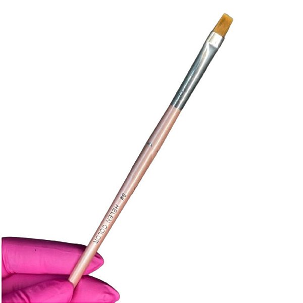 Pincel Helen Color Reto #4 Unhas Gel Pintura Maquiagem