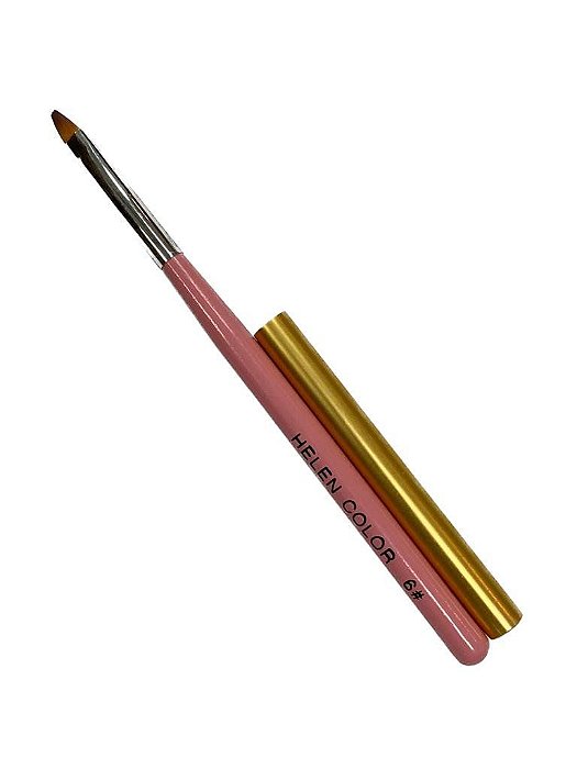 pincel helen color com tampa rosa #6