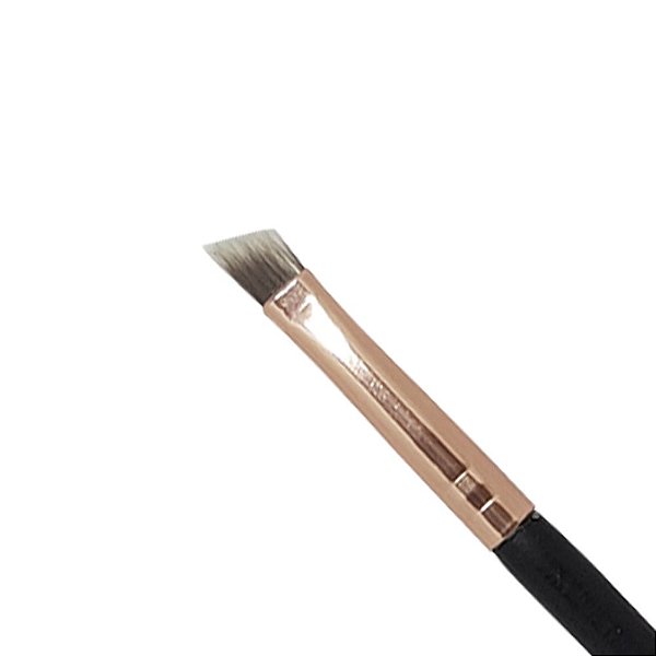 pincel helen color branco e dourado unha chanfrado 6#