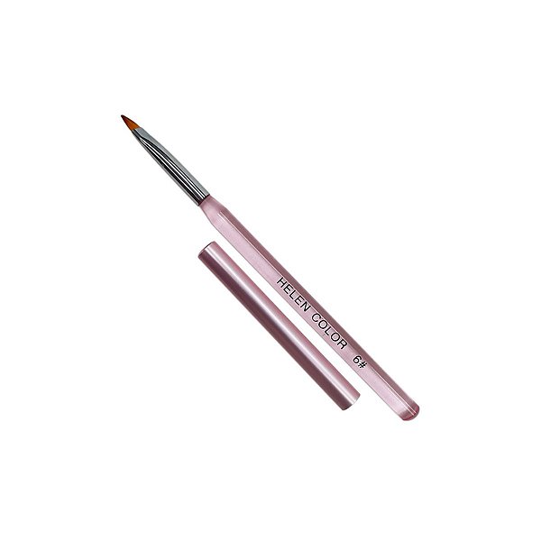 pincel helen color lingua de gato com tampa rosa 6#