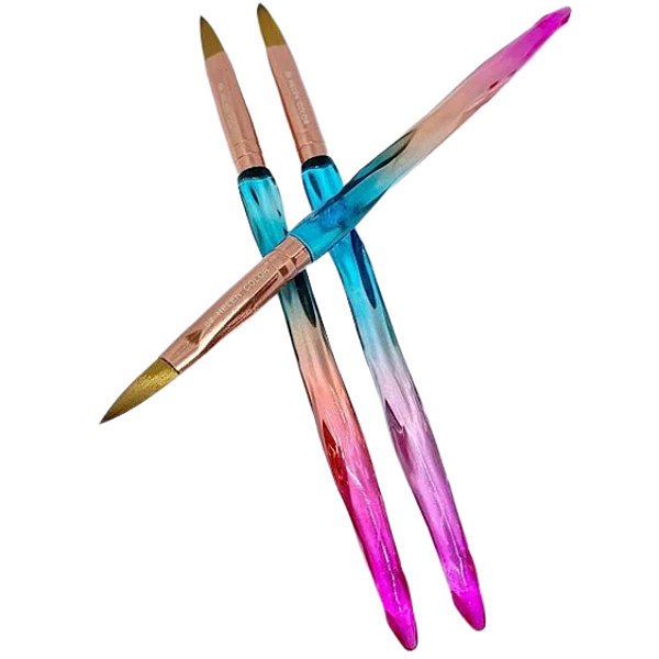 Pincel Helen Color Para Unhas de Acrílico Transparente 4#