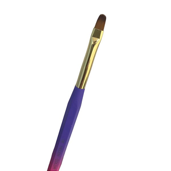 Pincel Helen Color Lingua de Gato Alongamento de Unha 6#