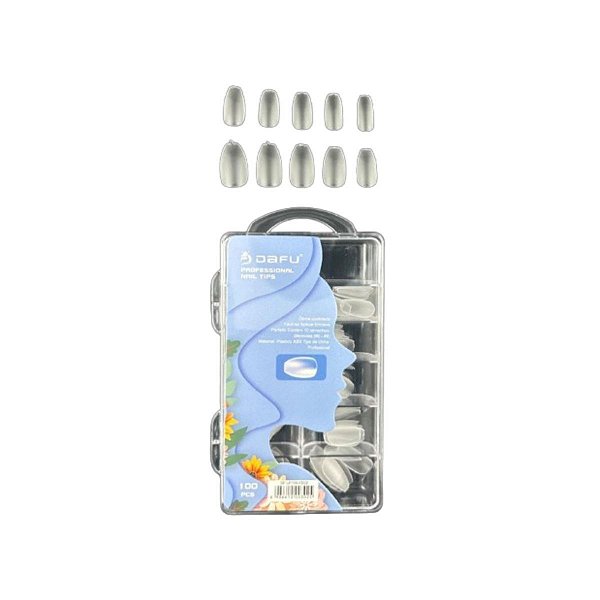 Tips Oval Fosca Soft Gel Transparente Com 100