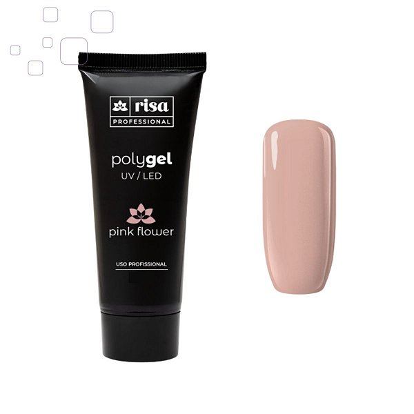 Polygel Risa Pink Flower 30ml-Bisnaga