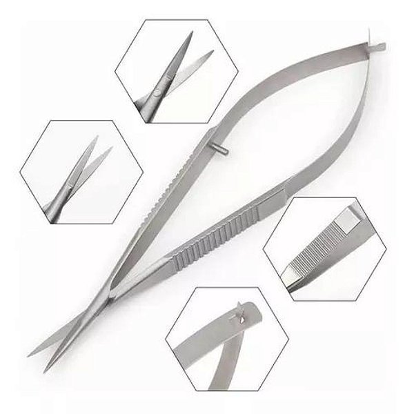 Tesoura de Cutilagem Russa Unhas Cutículas Micro Manicure