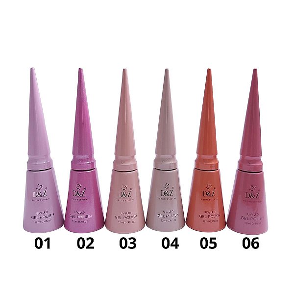 Esmalte em Gel 12ml D&Z Coleção Luxo rose Unidade