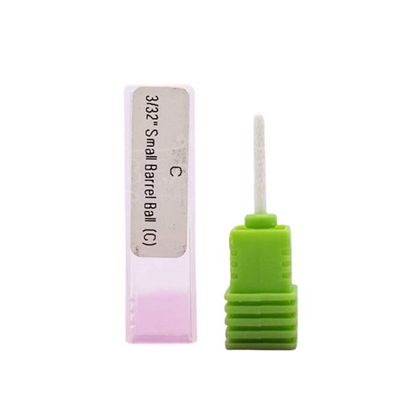 Broca Cerâmica Small Barrel Ball Verde Unhas Gel Acrigel