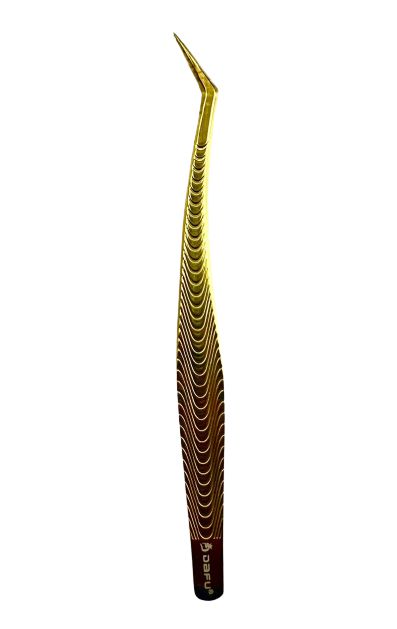 PINÇA DOURADA SEMI CURVA CILIOS