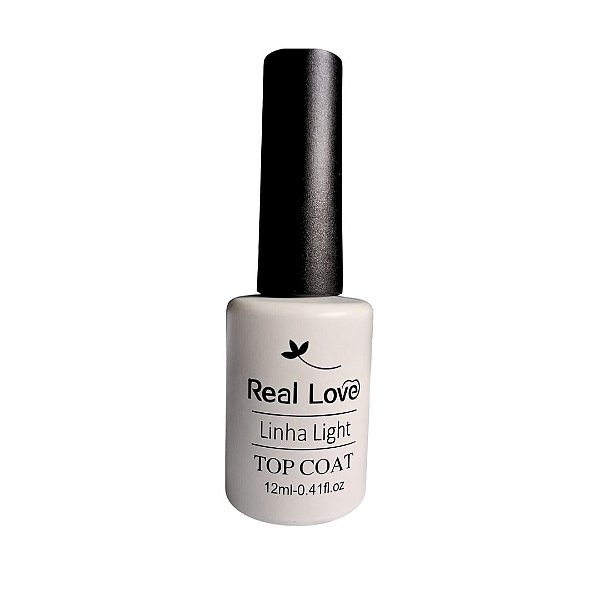 Top Coat Real Love Linha Light - 12ml profissional