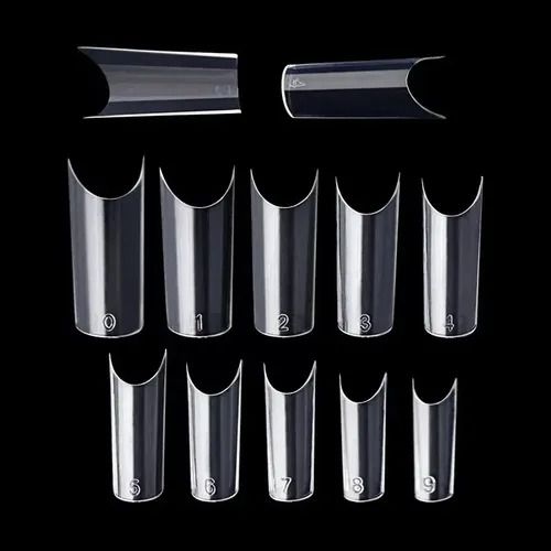tips helen color curvatura c transparente nails com 100