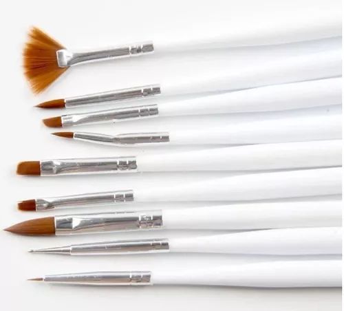 kit 9 pincéis D&Z branco