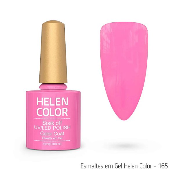 Esmalte Em Gel Helen Color 10 ml 165 rosa