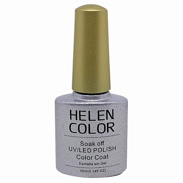 Esmalte Em Gel Helen Color 10 ml 12 prata glitter