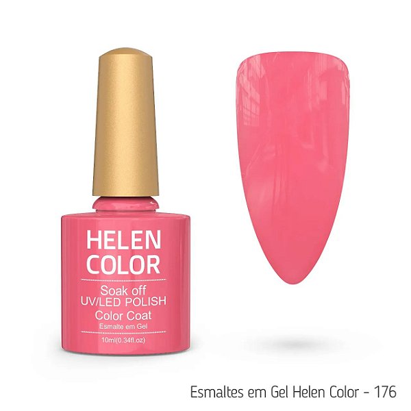 Esmalte Em Gel Helen Color 10 ml 176 rosa