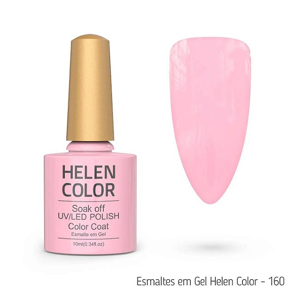 Esmalte Em Gel Helen Color 10 ml 160 rosa