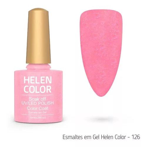Esmalte Em Gel Helen Color 10 ml 126 rosa