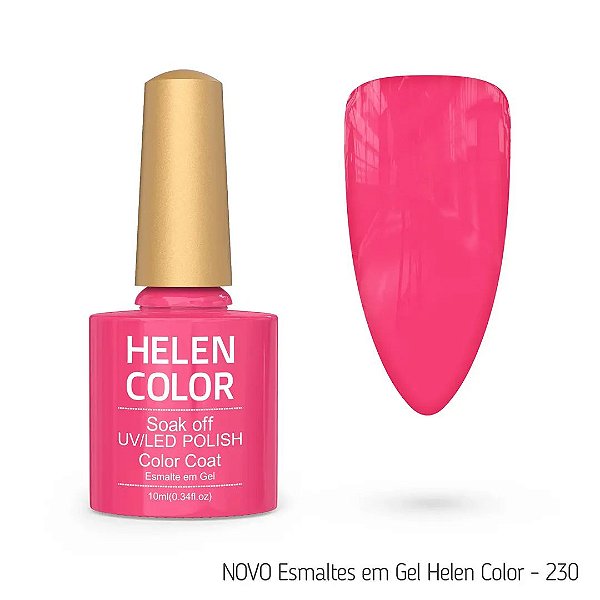 Esmalte Em Gel Helen Color 10 ml 230 rosa