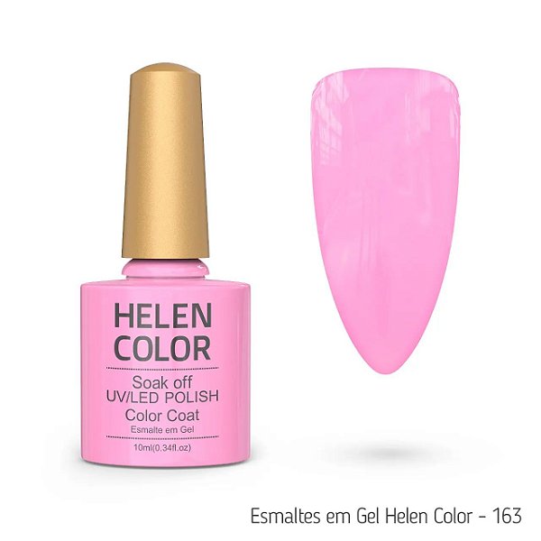 Esmalte Em Gel Helen Color 10 ml 163 rosa