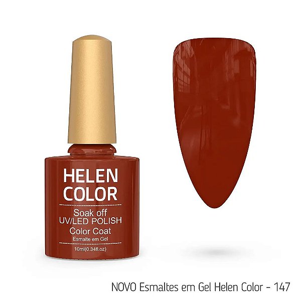 Esmalte Em Gel Helen Color 10 ml 147 vermelho