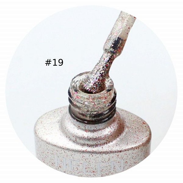 Esmalte Em Gel Helen Color Glitter #19