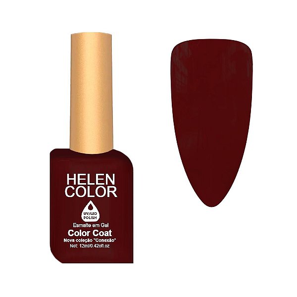 esmalte em gel helen color coleção conexão 12ml 119 vermelho