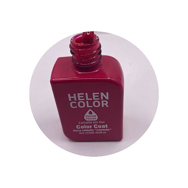 esmalte em gel helen color coleção conexão 12ml 98 rosa