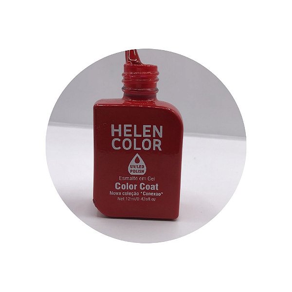 esmalte em gel helen color coleção conexão 12ml 116 vermelho