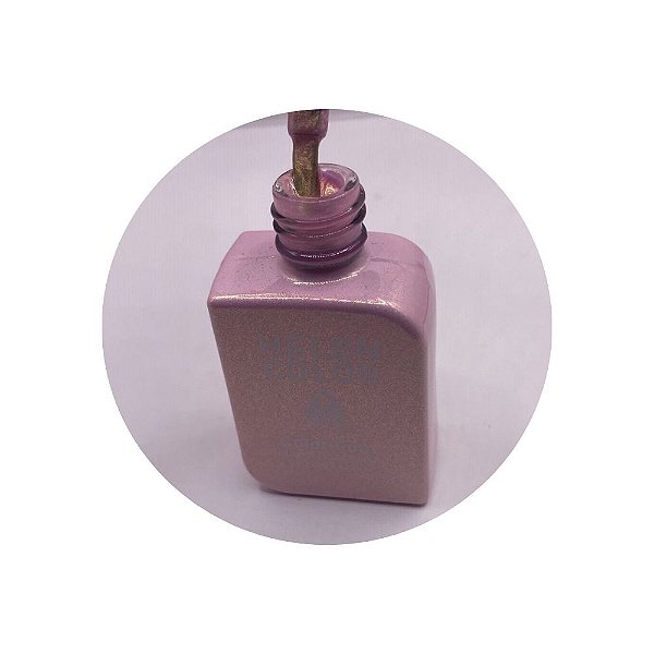 esmalte em gel helen color coleção conexão 12ml 26 rosa cintilante com glitter