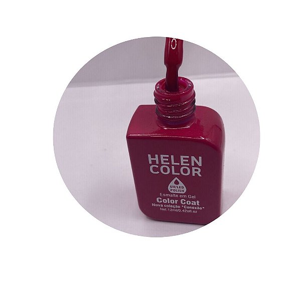 esmalte em gel helen color coleção conexão 12ml 106 rosa