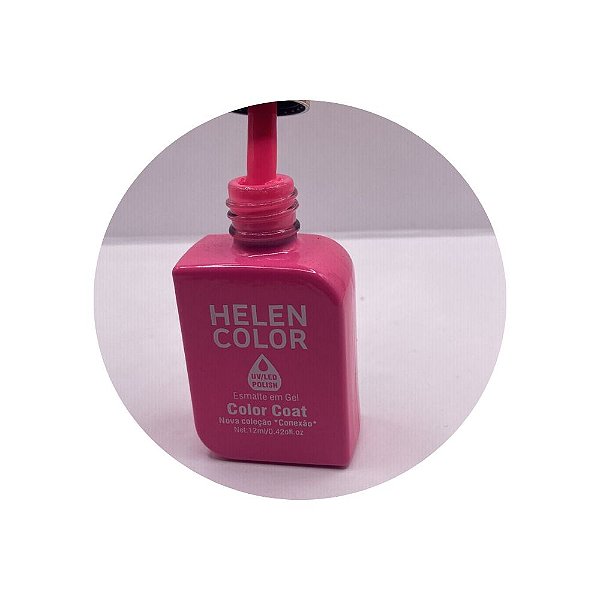 esmalte em gel helen color coleção conexão 12ml 96 pink