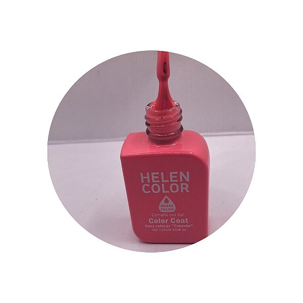 esmalte em gel helen color coleção conexão 12ml 77 rosa