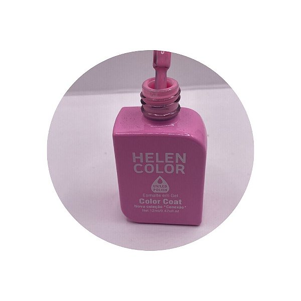 esmalte em gel helen color coleção conexão 12ml 90 rosa