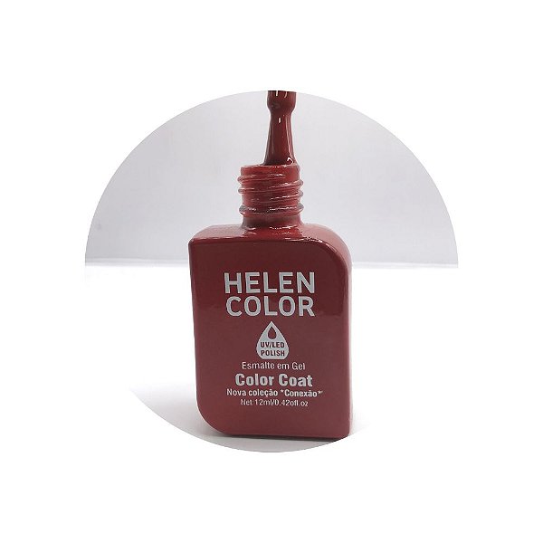 esmalte em gel helen color coleção conexão 12ml 117 vermelho
