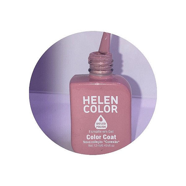 esmalte em gel helen color coleção conexão 12ml 66 rose