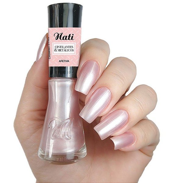 esmalte nati cintilante e metalico afetiva 8mlç