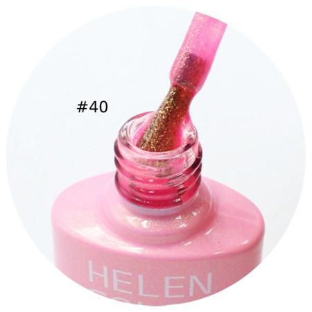 Esmalte Em Gel Helen color 40 rosa com glitter