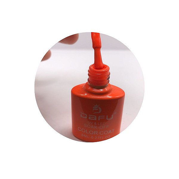 esmalte em gel dafu laranja 003