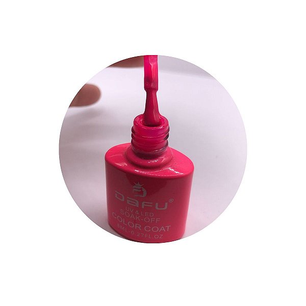 esmalte em gel dafu rosa 007