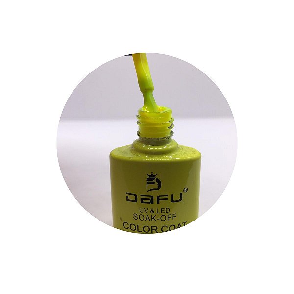 esmalte em gel dafu amarelo 004