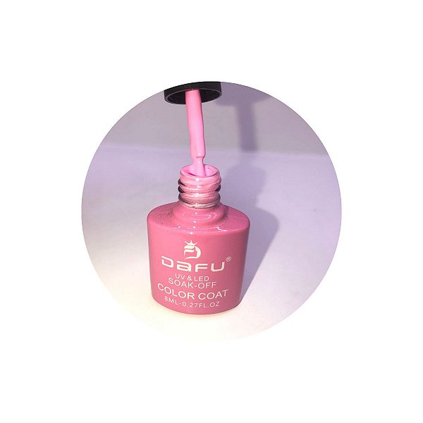esmalte em gel dafu rosa 002