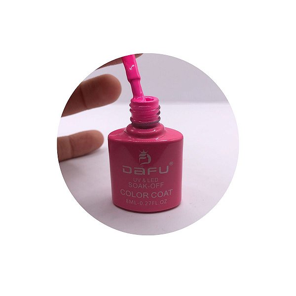 esmalte em gel dafu rosa 009