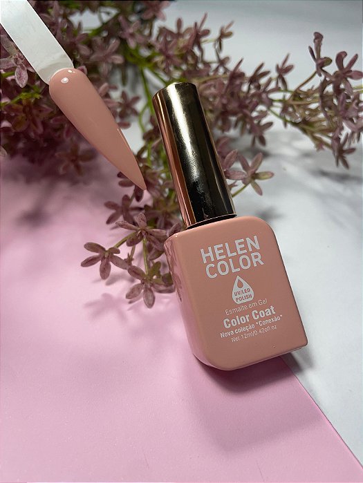 esmalte em gel helen color coleção conexão 12ml 68 nude