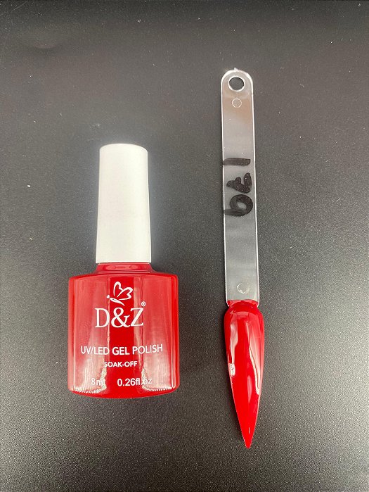 Esmalte Em Gel D&Z uv/gel 028 Vermelho Claro