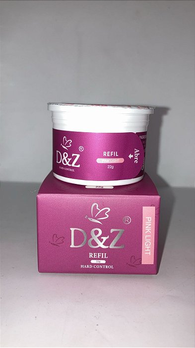 Gel Hard Control 22g Refil D&Z Capsulas Pink Light